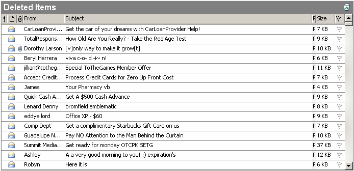 The kind of spam we all know well enough to avoid